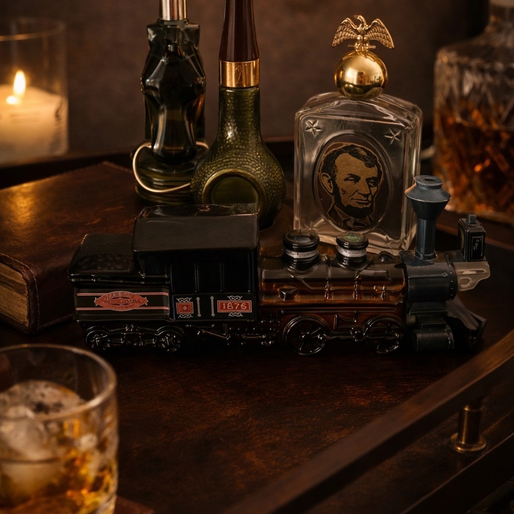 Vintage Avon Cologne Bottles Lot Lincoln Wild Country | 1876 Train | Thai Winds - Picture 2 of 4
